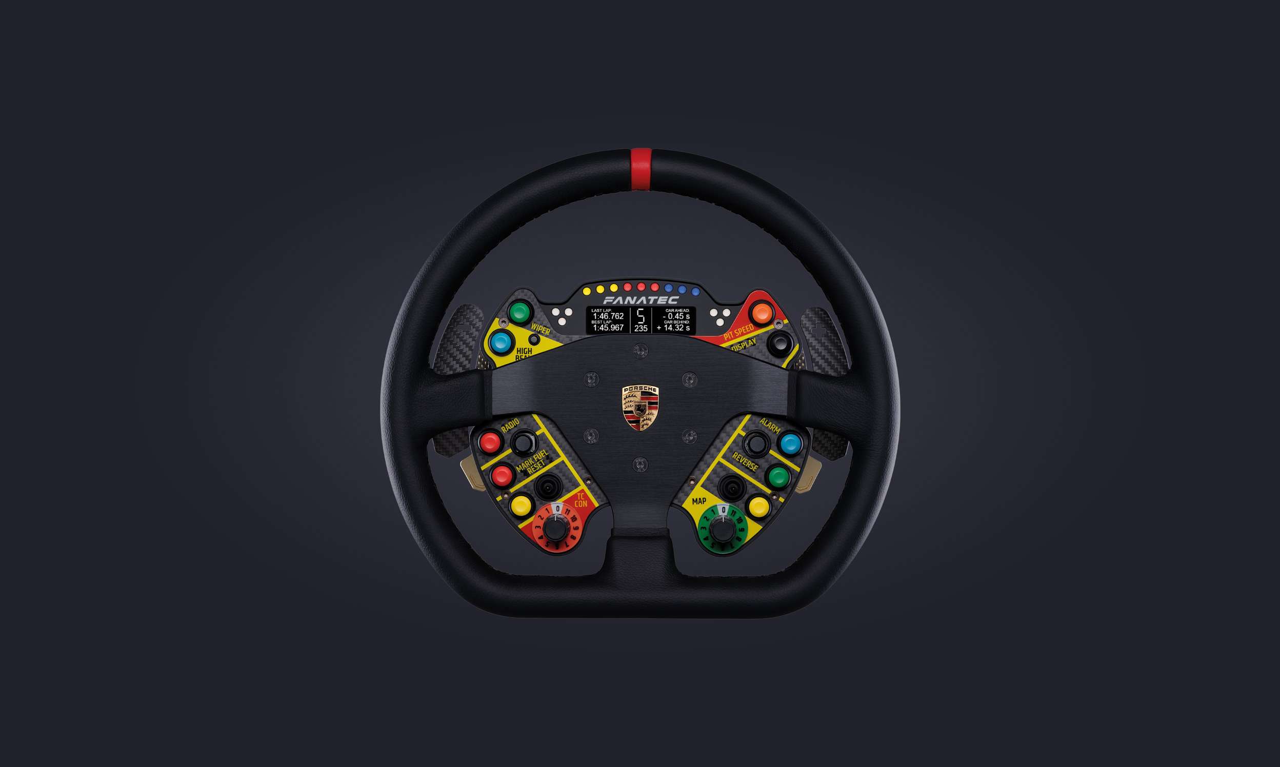 Podium Steering Wheel Porsche Gt R Leather Fanatec