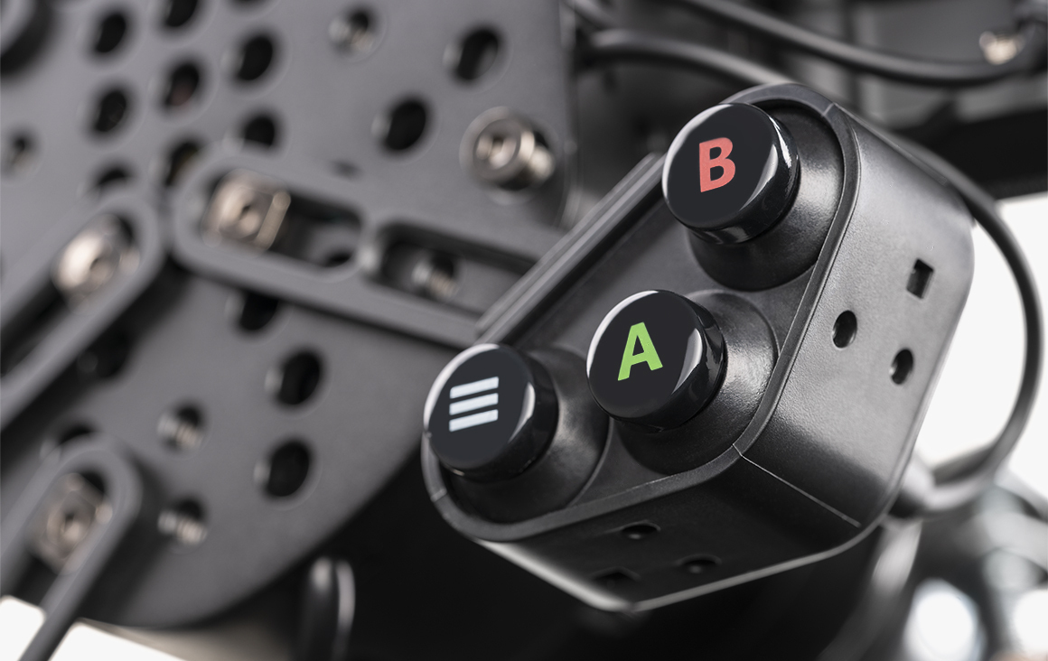Adjustable button clusters.